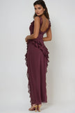 Fjorna | Women's Maxi Dress Plum Size M Lightweight 1