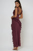 Fjorna | Women's Maxi Dress Plum Size M Lightweight 1