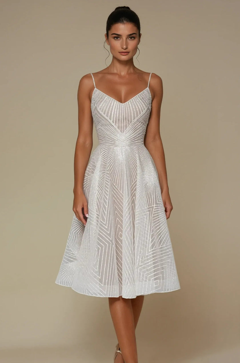 Fjorna | Women's Maxi Dress Silver Size M Polyester 2