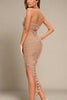 Fjorna | Women's Maxi Dress Tan Brown Size M Polyester 2