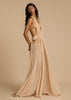 Fjorna | Women's Maxi Gown Beige Size M Polyester 3