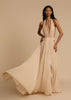 Fjorna | Women's Maxi Gown Beige Size M Polyester 5