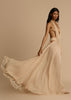 Fjorna | Women's Maxi Gown Beige Size M Polyester 7