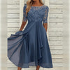 Fjorna | Women's Midi Dress White Size M Chiffon 0