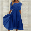 Fjorna | Women's Midi Dress White Size M Chiffon 5