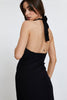 Fjorna | Women's Mini Dress Black Knit Bodycon 1