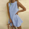Fjorna | Women's Mini Dress White Size S Linen 3