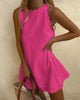 Fjorna | Women's Mini Dress White Size S Linen 4
