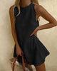 Fjorna | Women's Mini Dress White Size S Linen 5