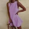 Fjorna | Women's Mini Dress White Size S Linen 7