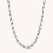 Fjorna | Women's Necklace 18 Inch Gold Chunky Bead Paperclip Chain Jewelry 0