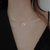 Fjorna | Women's Necklace Silver Stainless Steel Double Heart Design 4