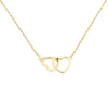 Fjorna | Women's Necklace Silver Stainless Steel Double Heart Design 7