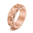 Fjorna | Women's Ring Gold Stainless Steel Celestial Design 3