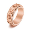 Fjorna | Women's Ring Gold Stainless Steel Celestial Design 3