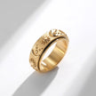 Fjorna | Women's Ring Gold Stainless Steel Celestial Design 5