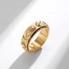 Fjorna | Women's Ring Gold Stainless Steel Celestial Design 5