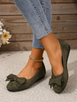 Fjorna | Women's Slip-On Shoes Black Soft Material Comfortable All-Day Wear 3