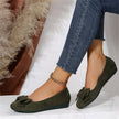 Fjorna | Women's Slip-On Shoes Black Soft Material Comfortable All-Day Wear 4
