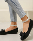 Fjorna | Women's Slip-On Shoes Black Soft Material Comfortable All-Day Wear 6