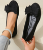 Fjorna | Women's Slip-On Shoes Black Soft Material Comfortable All-Day Wear 7