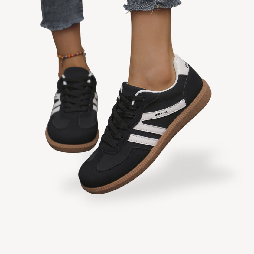 Fjorna | Women's Sneakers Gray Suede Casual Comfortable Stylish 2