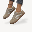 Fjorna | Women's Sneakers Gray Suede Casual Comfortable Stylish 3
