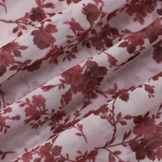 FJØRNA floral high slit maxi dress for women, lightweight summer dress with vibrant floral pattern and elegant design.