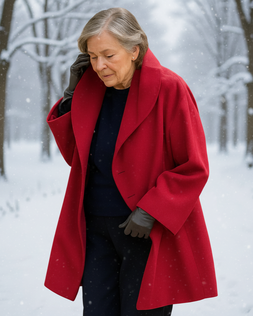 Elegant Long Winter Coat - 1