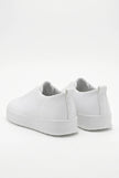 White FJØRNA men's slip-on trainers with clean, minimalist design, casual shoes perfect for everyday wear.