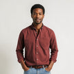 Men's FJØRNA long sleeve casual button-up shirt with a classic fit, shown in a versatile, stylish design.