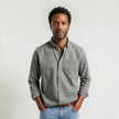 Men's FJØRNA long sleeve button-up casual shirt with classic fit and collar, shown in a relaxed style.