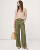 FJØRNA women's wide-leg cotton jeans with high waist, stylish and comfortable pants for casual or chic outfits