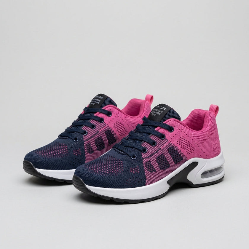 FJØRNA women's orthopedic sneakers with knit upper, arch support, ideal for summer casual wear.