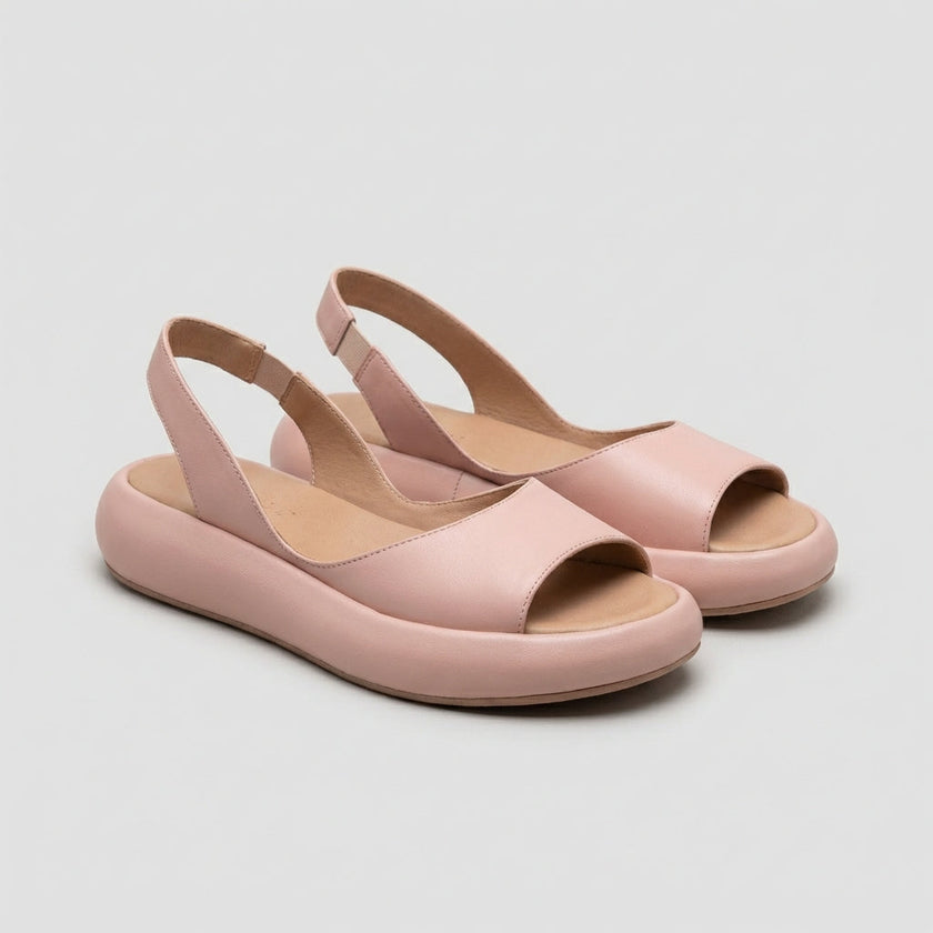 FJØRNA women's orthopedic wedge sandals with adjustable straps, featuring supportive design and open-toe style.