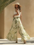 FJØRNA Lysandra elegant white dress with fluid, flowing fabric, stylish dress perfect for sophisticated occasions.