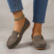 Gray linen summer mini dress for women, flowy and lightweight, by FJØRNA, perfect for warm weather and casual outings.