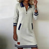Chic Long Sleeve Cotton Dress | Women's Mini, Midi & Maxi Dress