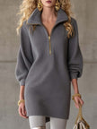 Grey Waffle Mini Dress | Casual Dress