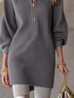 Grey Waffle Mini Dress | Casual Dress