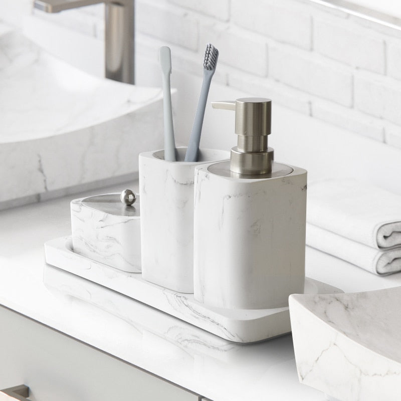 Bobby | Elegant Marble Bathroom Set