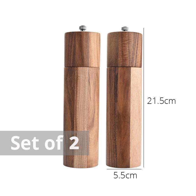 Rheta - Salt and Pepper Mill set made of Acacia Wood