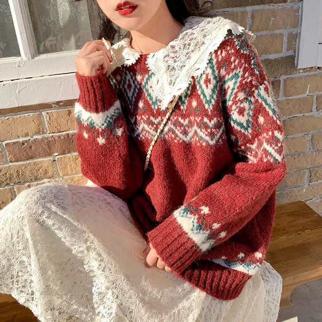 Lily – Christmas Jumper Women’s - Trendy Chic | Knitwear 1