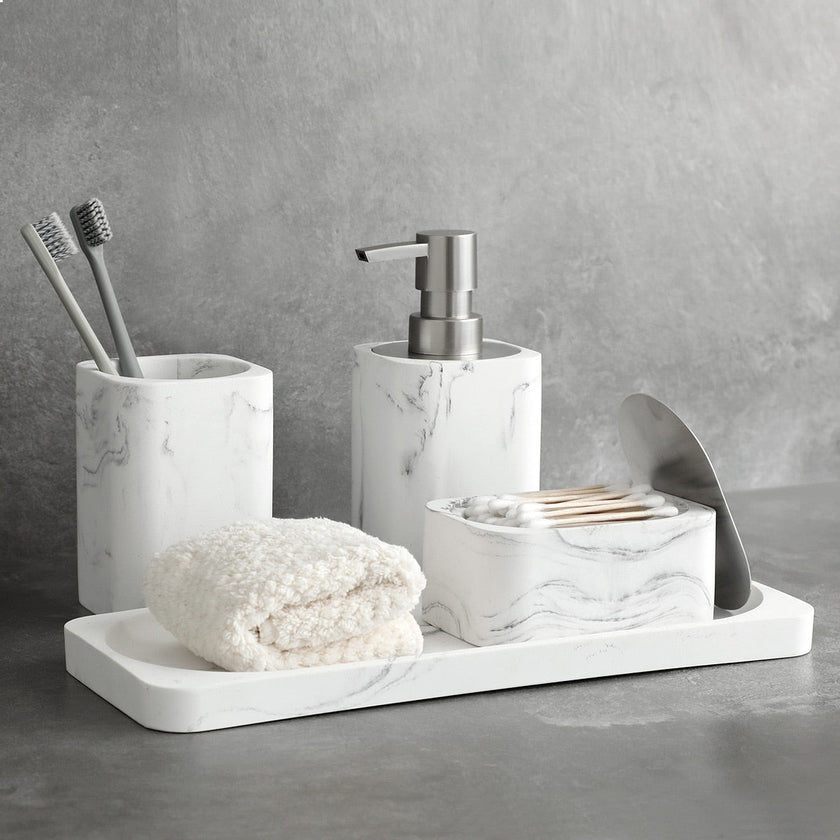Bobby | Elegant Marble Bathroom Set