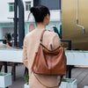 Amelia - Spacious Vegan Leather Hobo Shoulder Bag with Pouch