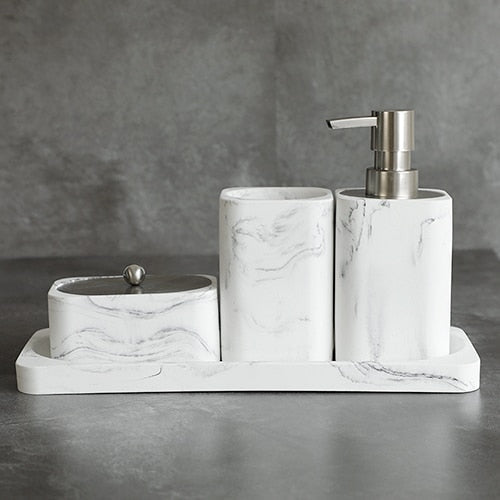 Bobby | Elegant Marble Bathroom Set