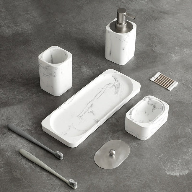 Bobby | Elegant Marble Bathroom Set
