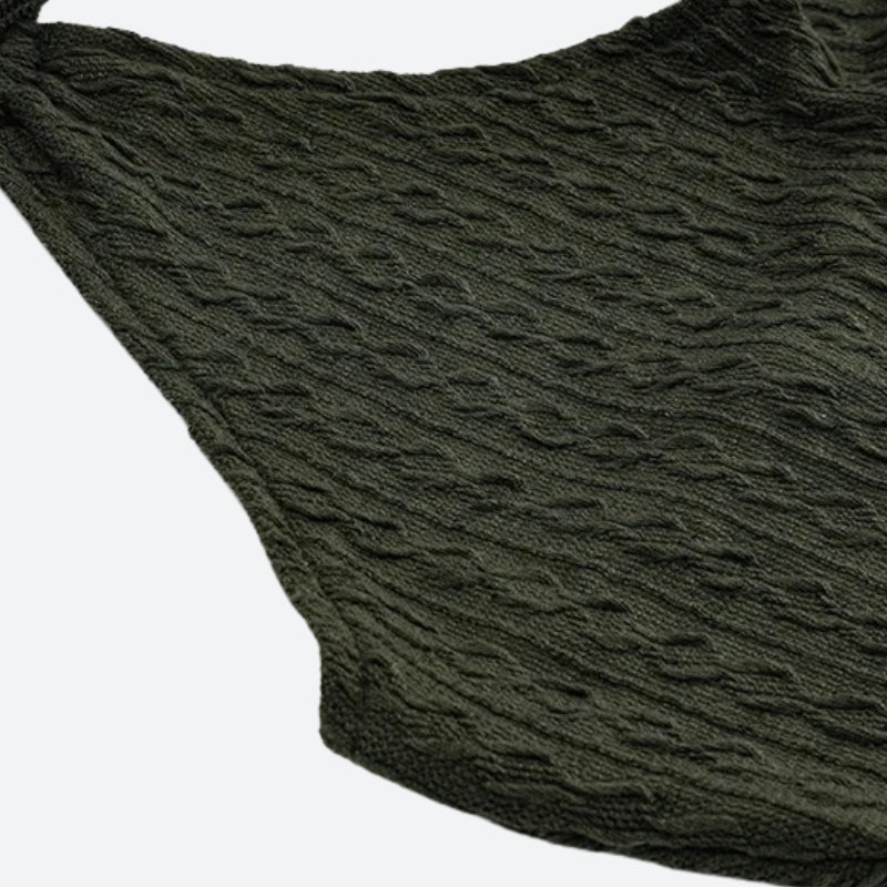 Halter Neck Knitted Women's Mini Dress - Party & Day Style