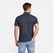 Men's slim fit short sleeve Henley shirt by FJØRNA, soft cotton casual shirt with three-button placket and ribbed collar.