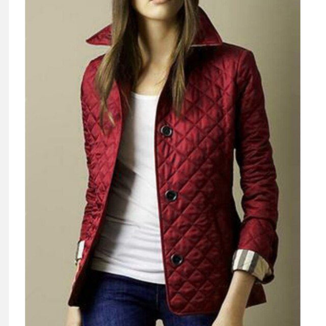 Women's Quilted Button-Up Jacket -  Lightweight, Stylish Outerwear for All Seasons